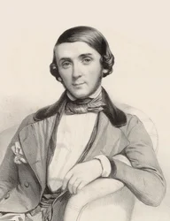 Porträtt av pianisten och kompositören Jean-Henri Ravina 1818-1906, ca 1845.