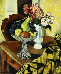 Stilleben med fruktskål, 1918