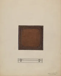 Medaljfodral i läder, 1936.