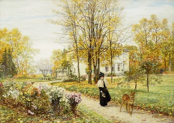 Promenade på en höstdag,
