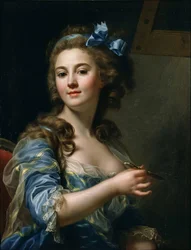 ""Självporträtt"" Målning av Marie-Gabrielle Capet (1761-1818) 1783 National Museum of Western Art, Tokyo Japan