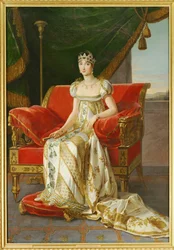 Pauline Bonaparte, syster till Napoleon I (målning på duk)