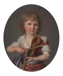 Mästaren Henri Gabiou spelar violin