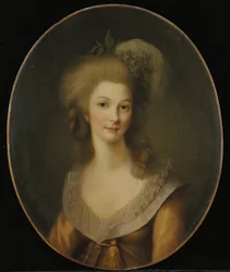 Porträtt av Marie-Thérèse-Louise de Savoie-Carignan, prinsessan av Lamballe, 1779