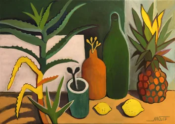 Modernt tropiskt stilleben