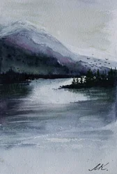 Dimma över bergsjön