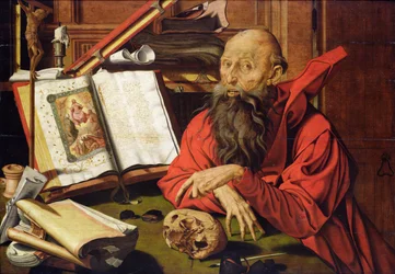 St. Hieronymus i meditation