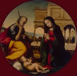 Tillbedjan av Kristusbarnet, ca. 1500