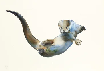 Hunter, 2014, (akvarell på papper)
