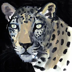 Natt, 2015, (akvarell på papper)