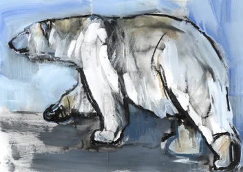 Polar, 2013, (bland media och collage på papper)