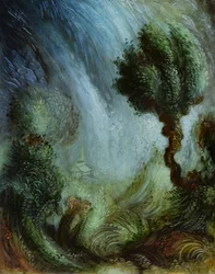 Tranquil Turmoil, 2022 (olja på pannå)