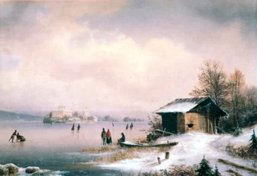 Vinterlandskap, Ljubljana, c1844-1871