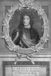 Karl II, kung av England, Skottland och Irland.
