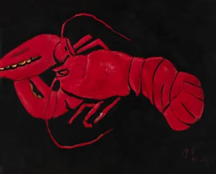 Hummer på svart bakgrund, 1940-1941.