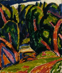 Rött träd, 1910.