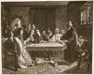 John Wesley och hans vänner i Oxford, illustration från 