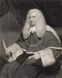 Lord Lloyd Kenyon, graverad av William Holl (1807-71), ur "National Portrait Gallery, volym III", utgiven omkring 1835