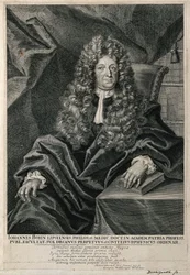 Johannes Bohn. Linjegravyr av M. Bernigeroth.