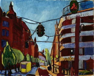 Kurfurstendam, Berlin (olja på duk)