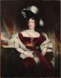 Porträtt av Charlotte Florentia, tredje hertiginnan av Northumberland (1787-1866)