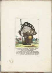 De dwerg Bartholdus Gursalkawiz som pelgrim uit Compostella, ca 1710 Bartholdus Gursalkawiz, född i Groß Pohlen, ovärdig skogsbror från Gallicien (titel på objekt) Il Callotto resurcitato eller nyinrett litet skåp (serie