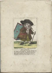 De dwerg Nicolo Cantabella, ca 1710 Nicolo Cantabella, Savoyard maskskärare (titel på objekt) Il Callotto resurcitato eller nyinrett litet skåp (serietitel)