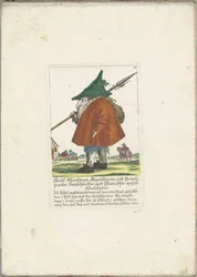 Dwerg Riepl Gleichdron, ca 1710 Riepl Gleichdron, licensierad och privilegierad korvskärare och spansk äppelabaldator (titel på objektet) Il Callotto resurcitato eller nyinrett litet skåp (serietitel)