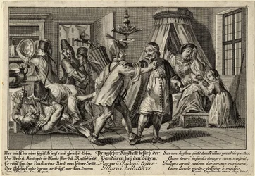 Pandurerna på besök hos judarna, ca 1756