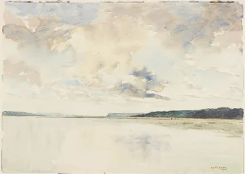 Seines mun (penna och akvarell på papper)