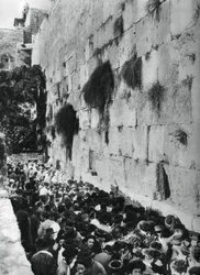 Tempelbergets västra mur, Jerusalem, 1937