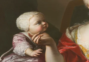 Porträtt av prinsessan Eleonora av Savojen (1728-1781), detalj från Porträttet av Polyxena