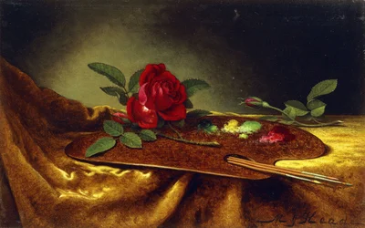 Rosor på en palett, 1880-talet