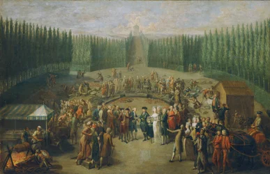Lägger grundsten till Temple of Concordia i Laxenburg