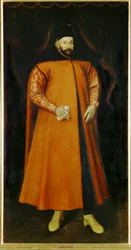 Stephan Bathory, kung av Polen (målning på duk)