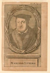 Porträtt av Martin Luther (1483-1546)