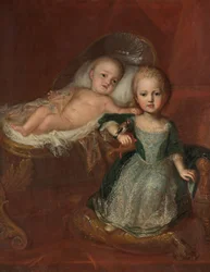 Tyska: Prins Johann Theodor, son till Max Emanuel, med en av sina bröder Johann Theodor av Bayern och hans bror