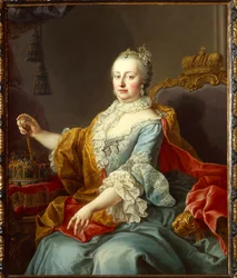 Porträtt av Maria Theresa, den heliga romerska kejsarinnan
