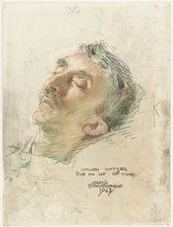 Willem Witsen på sin dödsbädd Willem Witsen sur son lit de mort (titel på objekt)