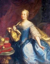 Porträtt av kejsarinnan Maria Theresia av Österrike