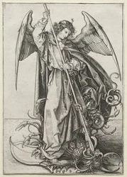 Ärkeängeln Michael genomborrar draken, ca. 1475.