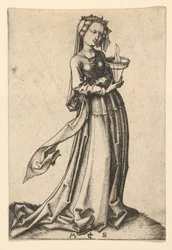 The Fourth Wise Virgin, från serien The Wise and Foolish Virgins, ca. 1435-1491.
