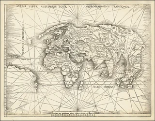 Karta från 1513 - Orbis Typus Universalis Iuxta Hydrographorum Traditionem