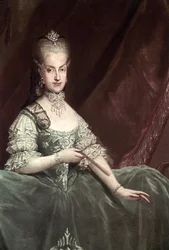 Porträtt av Maria Carolina av Österrike
