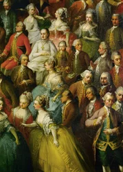 Bröllopskonsert för Josef II och Isabella av Parma (målning på duk)
