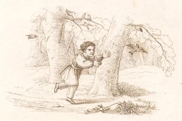 Illustration till "Halvhundra fabler för barn" av Hey