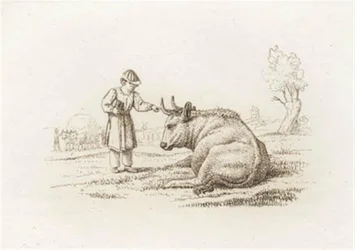 Illustration till "Halvhundra fabler för barn" av Hey