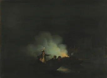 Matthijs Beelaerts, Nationalgardets befälhavare, färd över till Papendrecht natten till den 22 november 1813