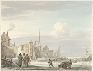 Stadsbild på vintern