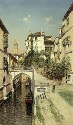 En venetiansk kanalscene